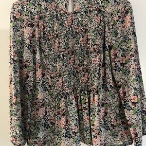 Floral Smocked Blouse